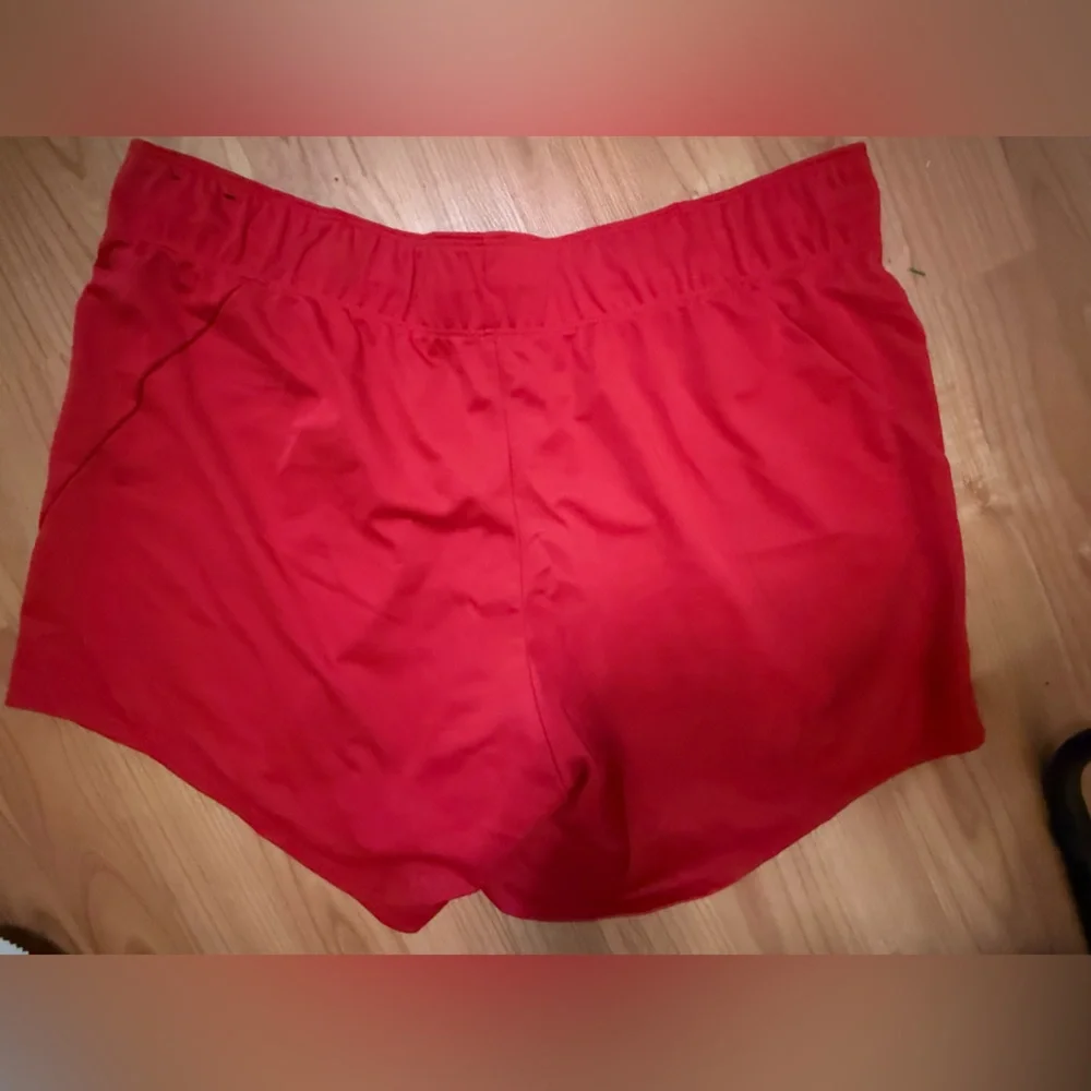 Nike MLB Red Athletic Shorts with White Logos